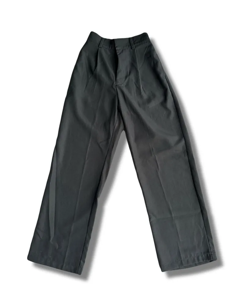 GREY STRAIGHT TROUSERS  photo 1