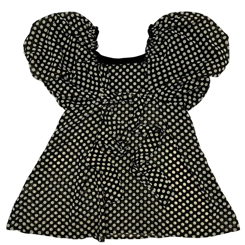 polka sheer top photo 1