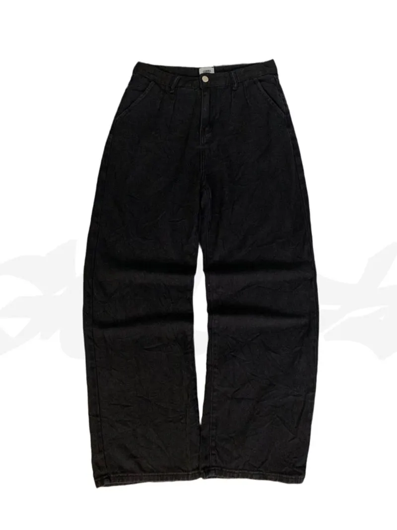BAGGY JEANS BLACK PEKAT STYLE SKATER STREETWEAR photo 1