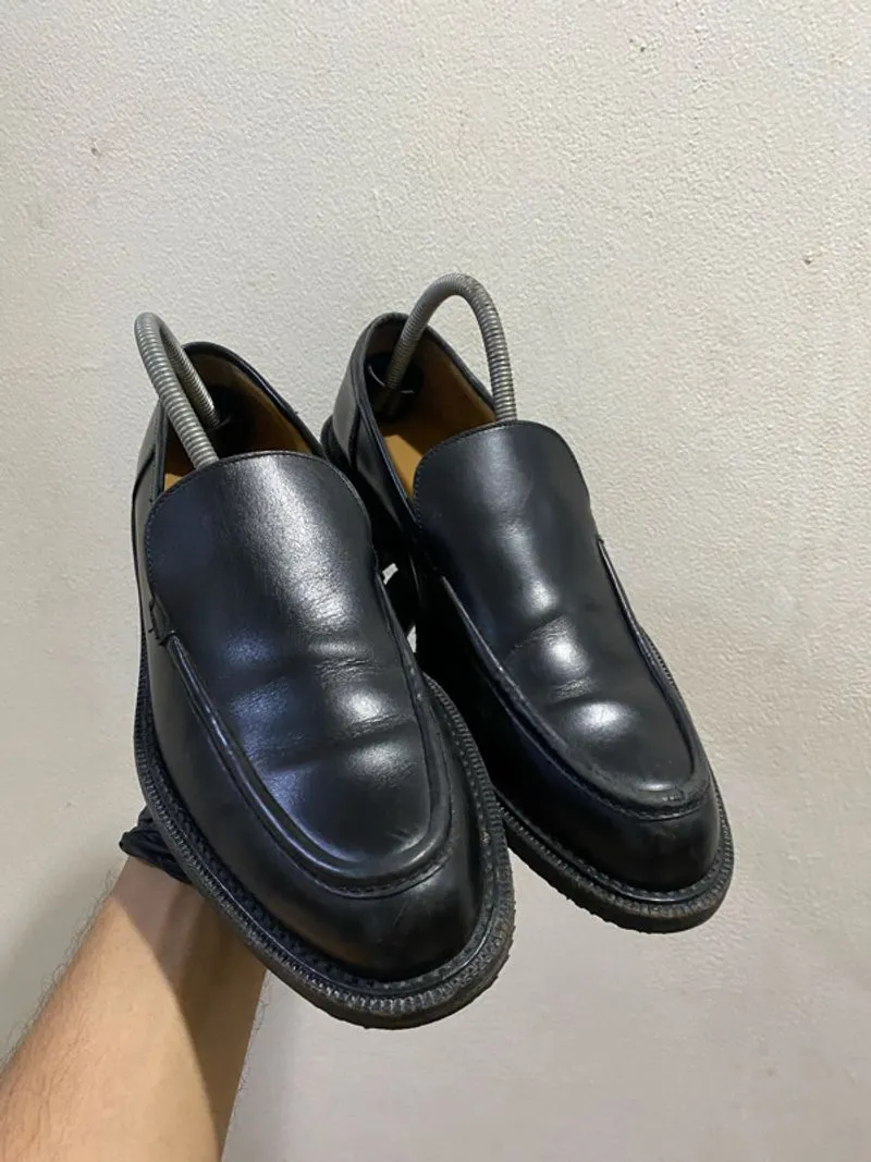 Sepatu formal pantofel bally vental 40.5 black leather origi photo 1