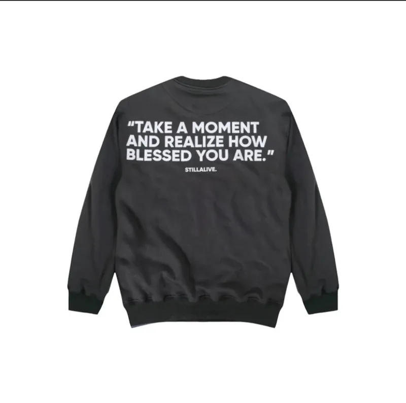 Streetwear Sweater Pria gray photo 1