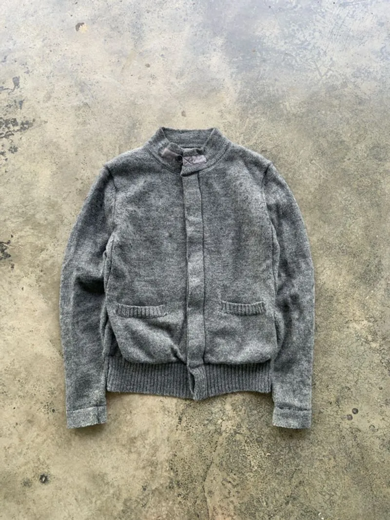 Stray Nylon Combine Wool Grey Jacket photo 1