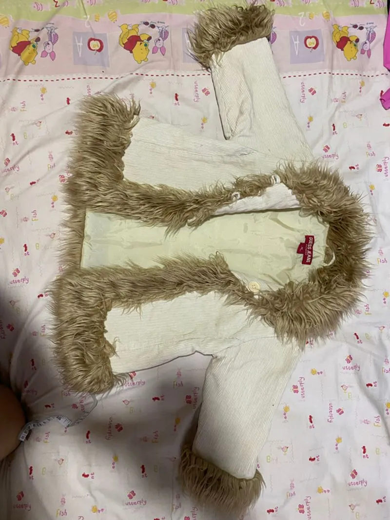 Mantel  GUESS Original corduroy Bulu - Anak usia 3-4y photo 1