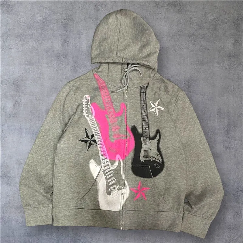 Hoodie zipper motif art photo 1