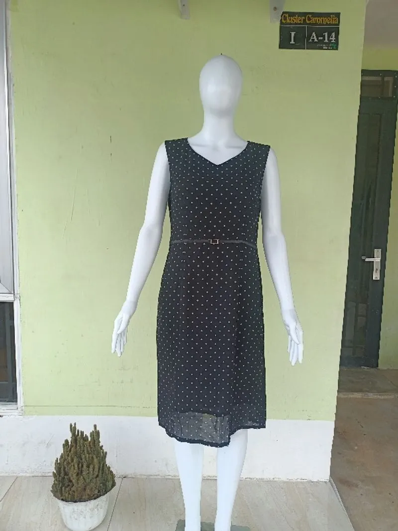 DRESS HITAM VINTAGE BELT NYATU photo 1