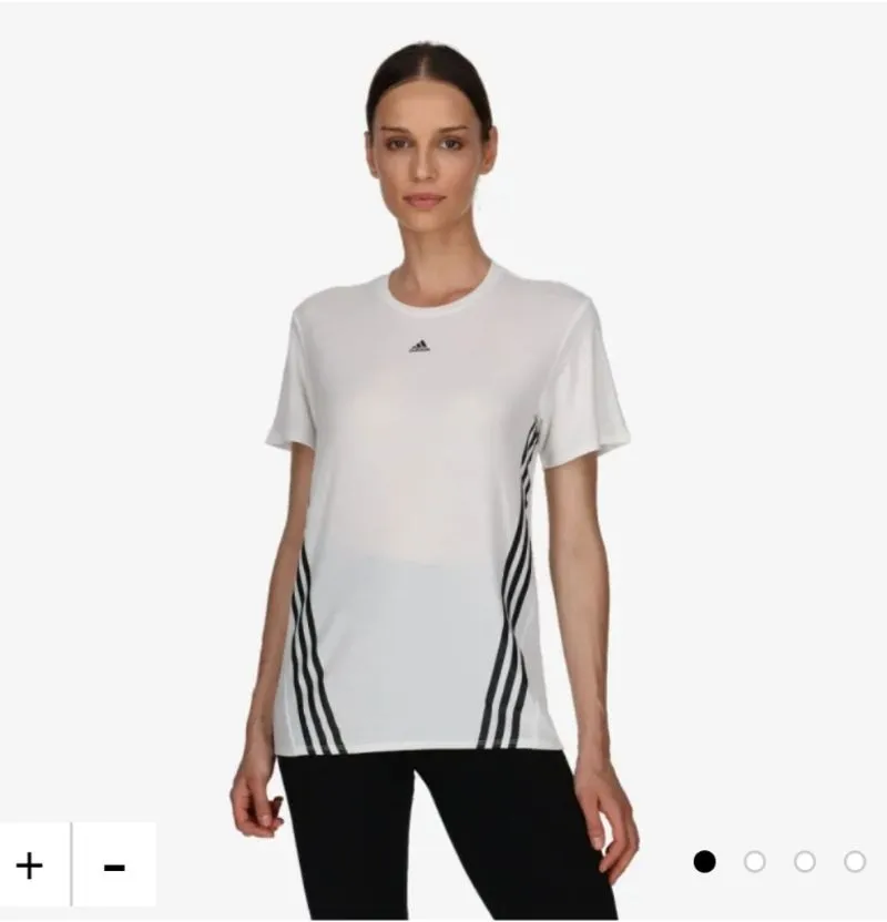 Adidas Train Icons 3-Stripes T-shirt Women's Original✓ photo 1