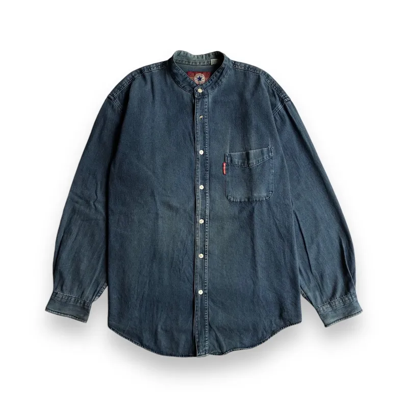 Converse Vintage Streetwear Casual shirt Pria blue photo 1