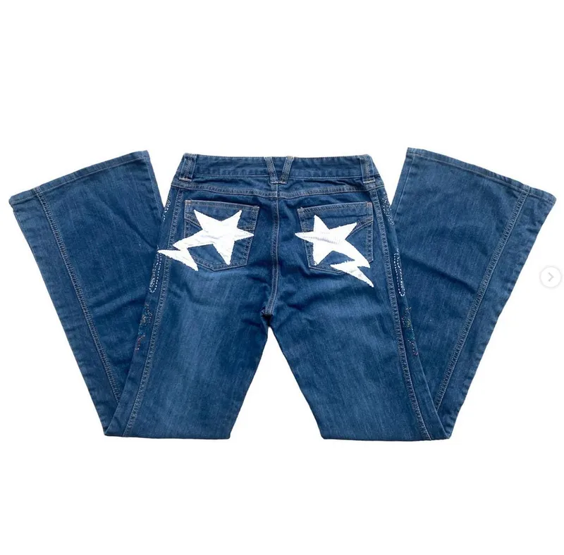Flare pants Bottoms Wanita navy photo 1