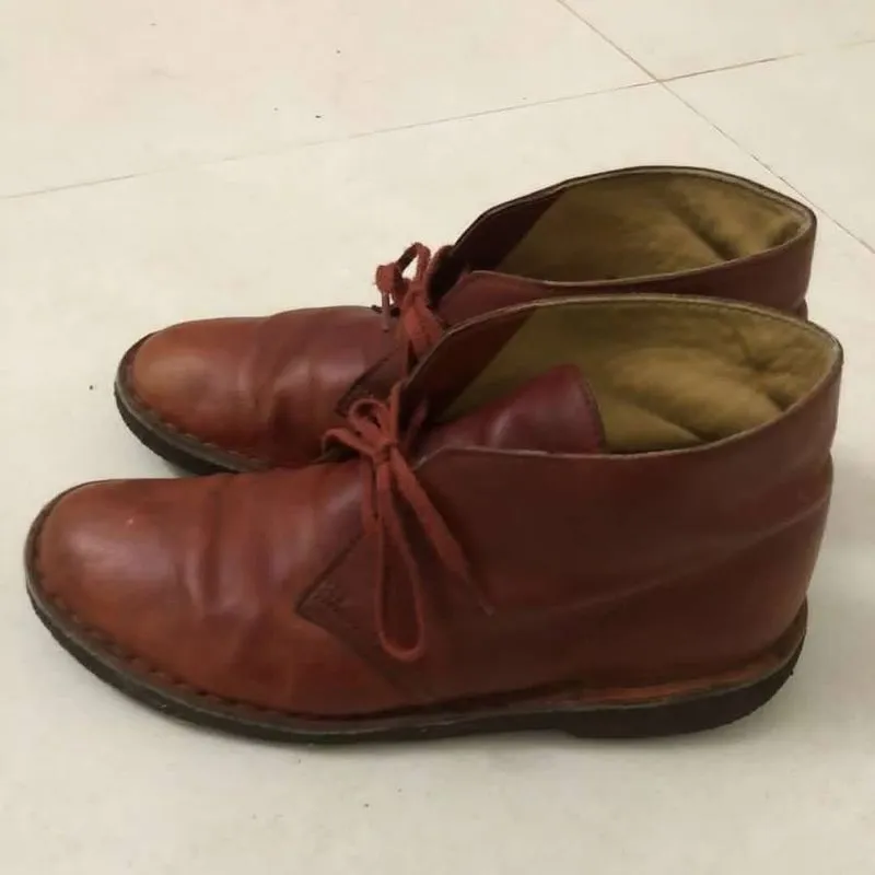 The Original Clark Dessert Boots Leather Tan Brown Size 41 E photo 1