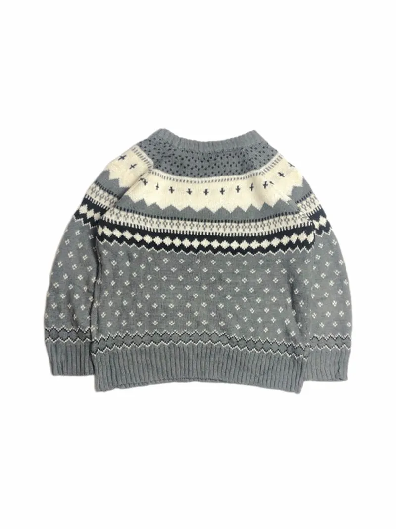 Streetwear Vintage Sweater Pria white gray photo 1