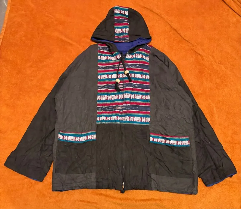 Vintage Amina Mexican Navajo Reversible Hoodie photo 1