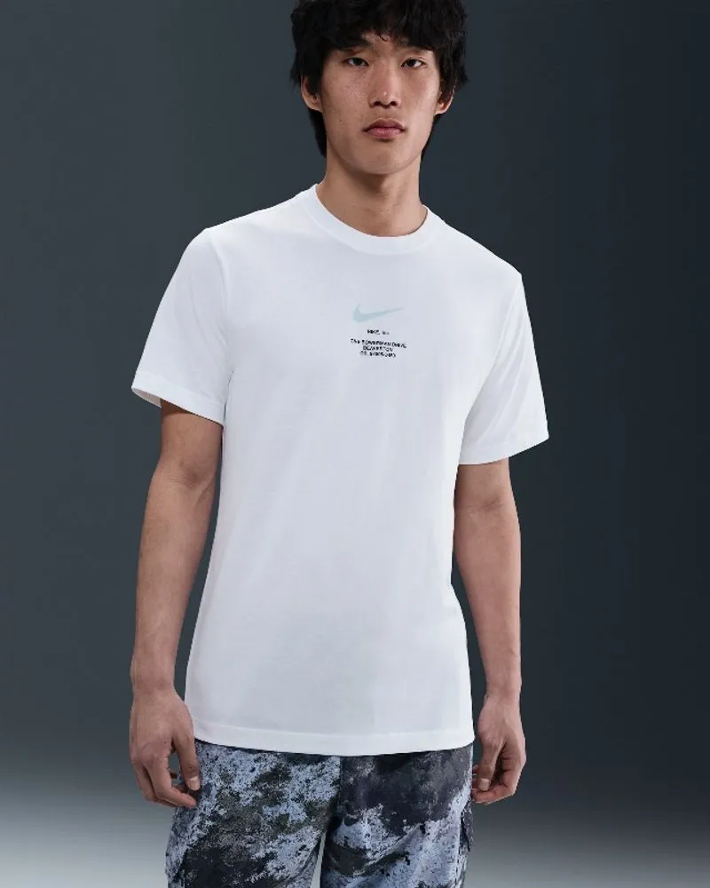 T-shirt NIKE Big Swoosh white colour Logo White Size L photo 1