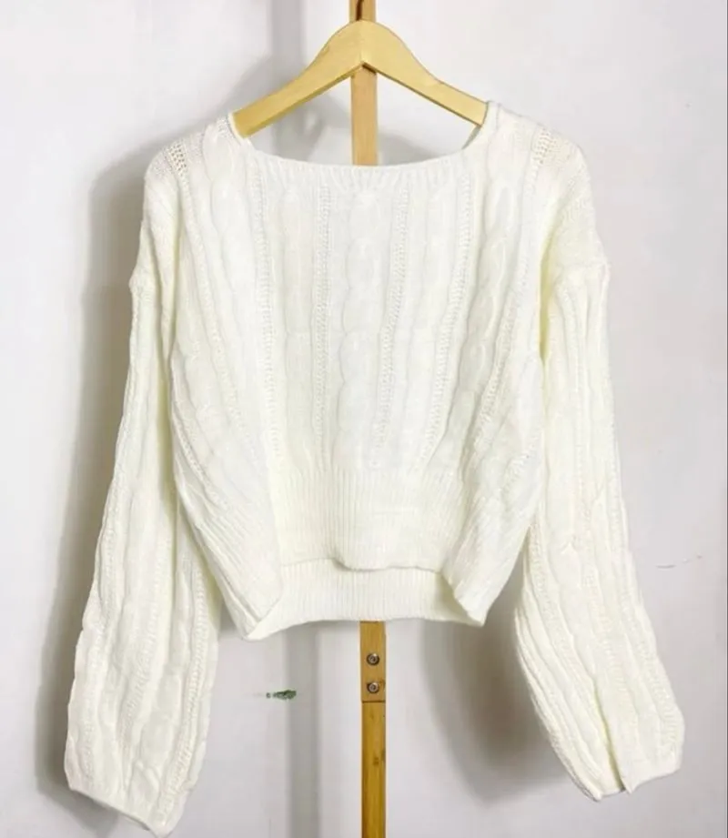 sweater rajut kepang halus empuk photo 1