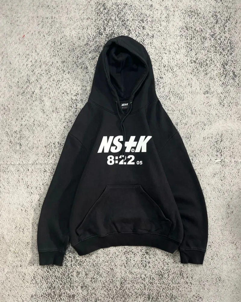 Nasty Kick Script Logo Boxy Hoodie  photo 1