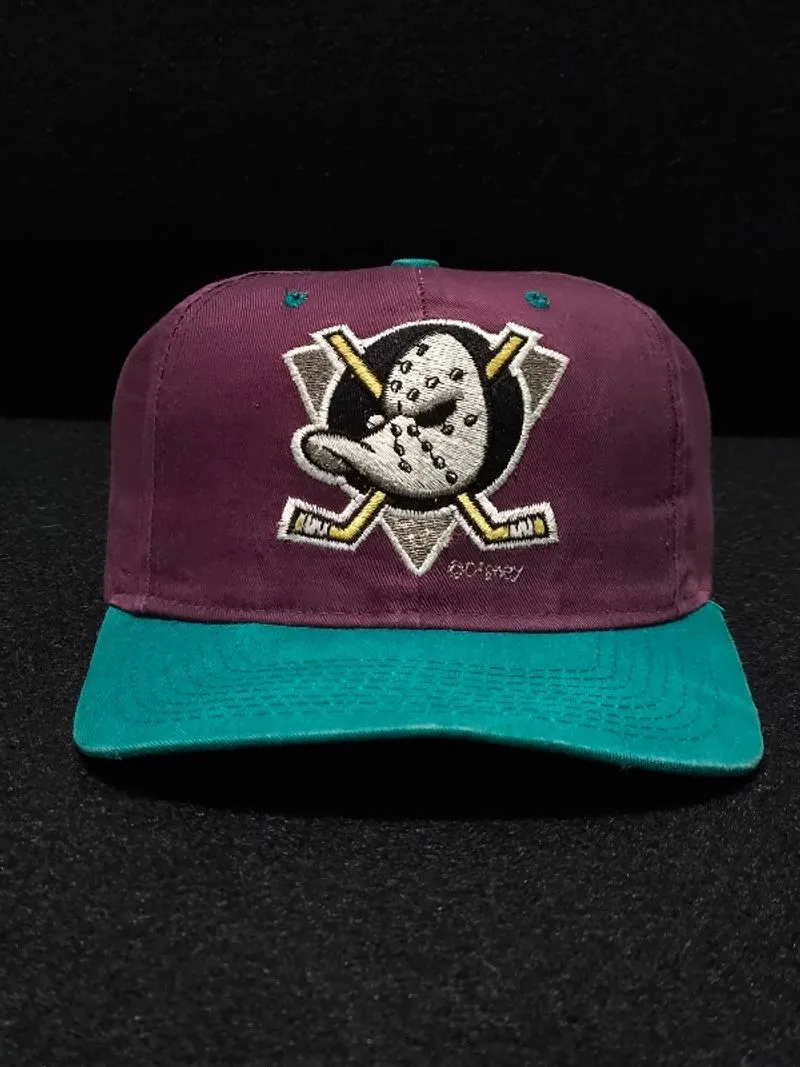 Vintage 90s Anaheim Mighty Ducks Disney NHL Hockey Spellout  photo 1