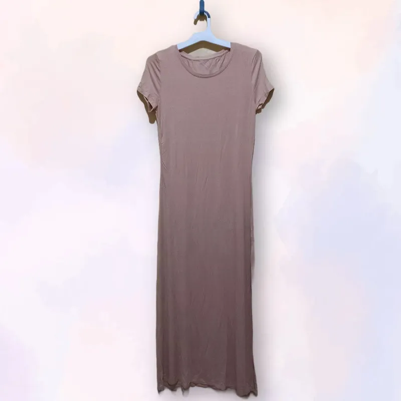 Casual Bodycon dress Wanita tan photo 1