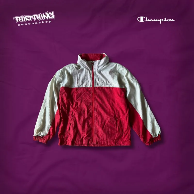 LEGITS 🔥 | CHAMPION TRACK JACKET CREAM & RED ( FEMALE ) photo 1