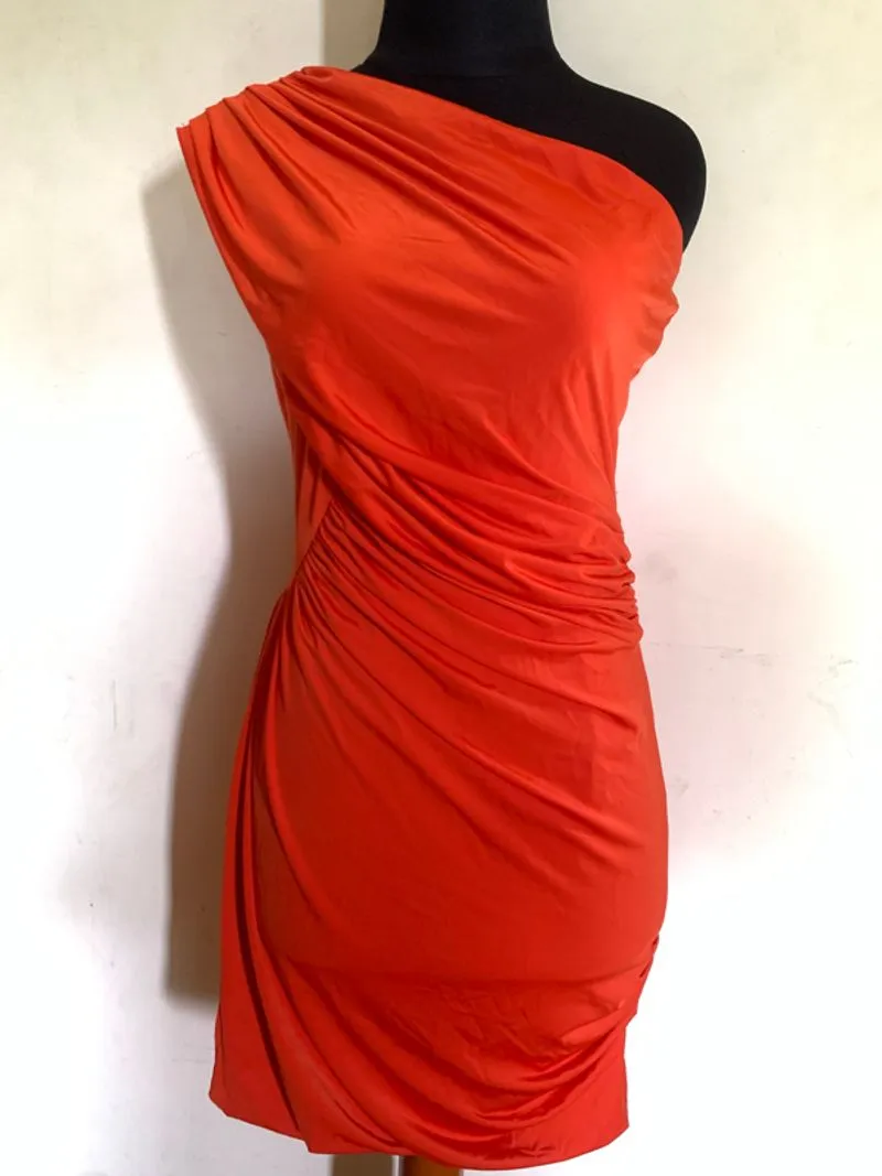 One Shoulder Drape Dres photo 1