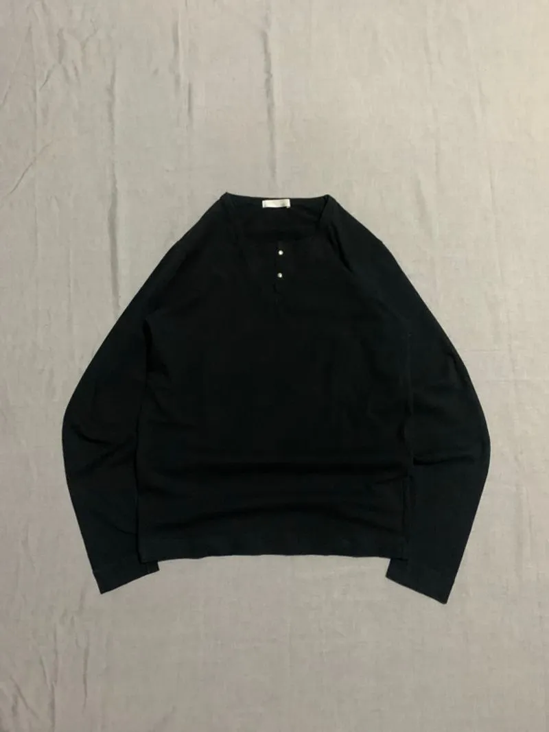 (BARU) Henley Shirt Buona Giornata Woman Black photo 1