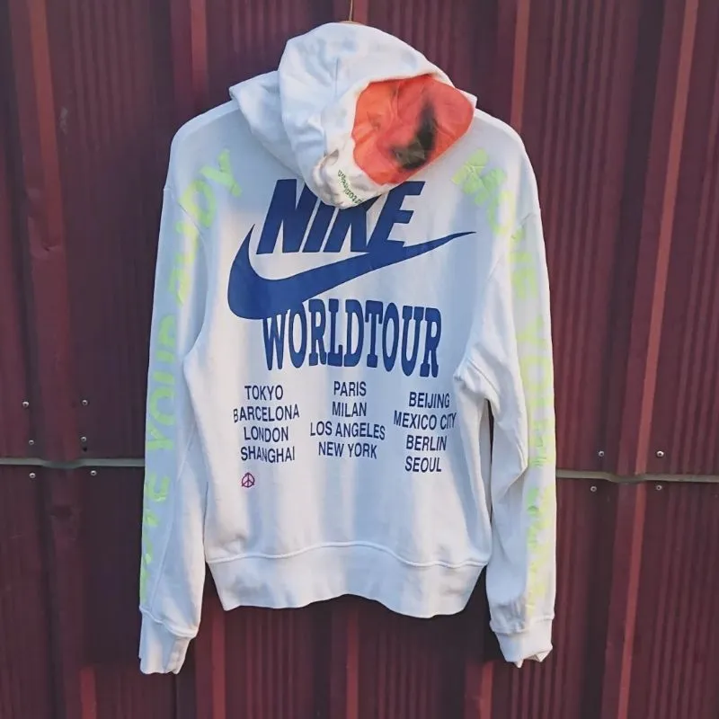 nike world tour hoodie white
