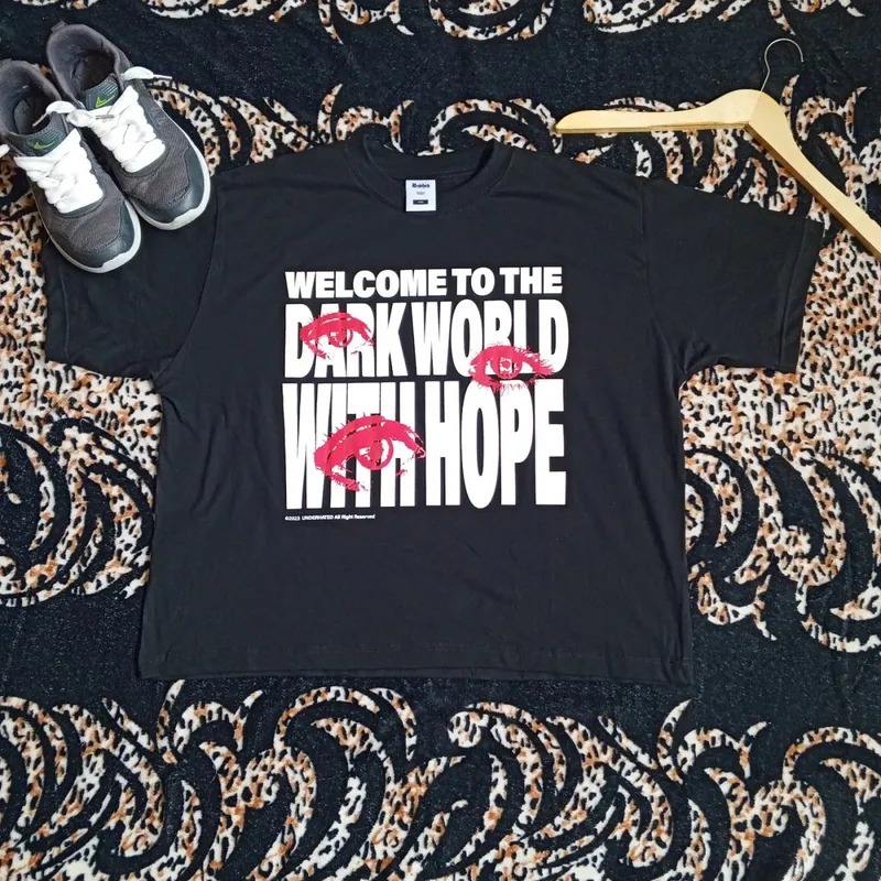 Streetwear Y2K T-shirt Pria black photo 1