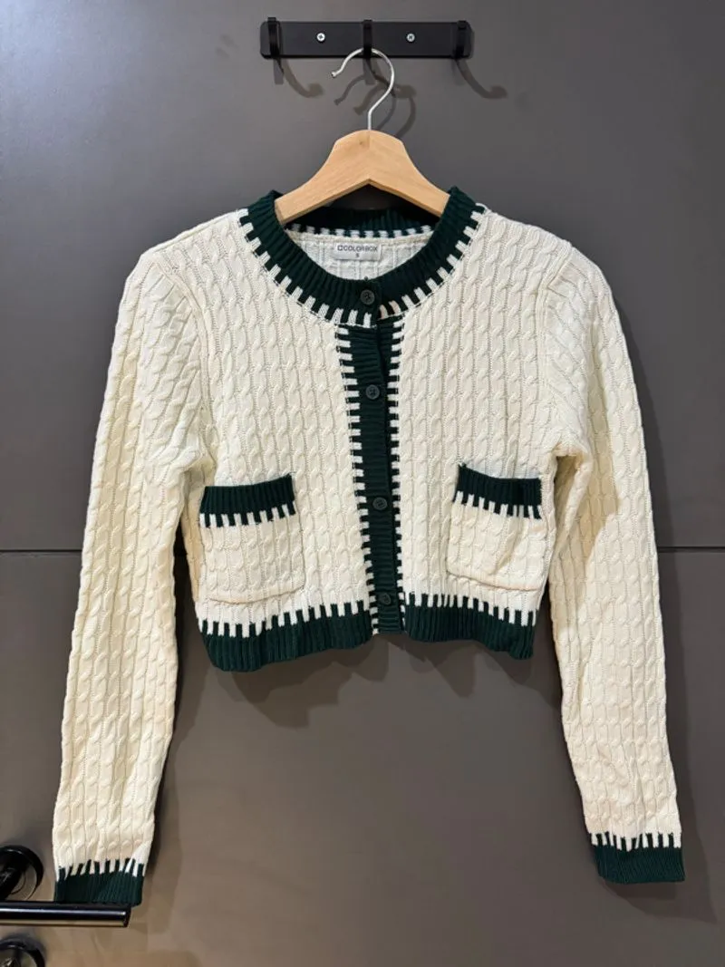 Colorbox Knit Crop Cardigan photo 1
