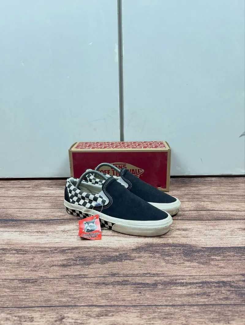 vans classic slip-on sidewall check shoes #JLSS23 photo 1