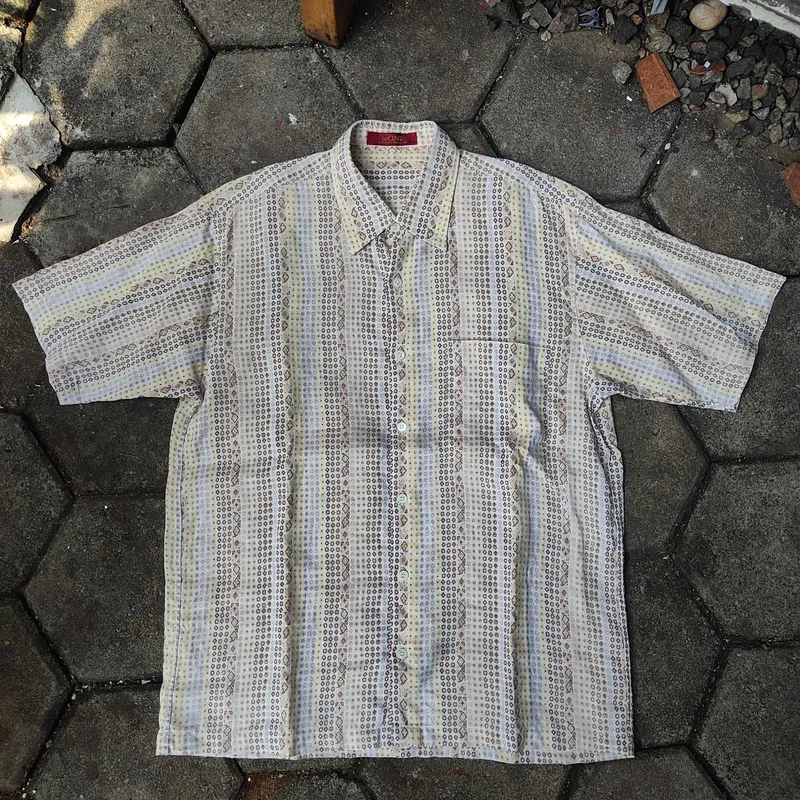 Vintage Y2K Casual shirt Pria tan brown photo 1