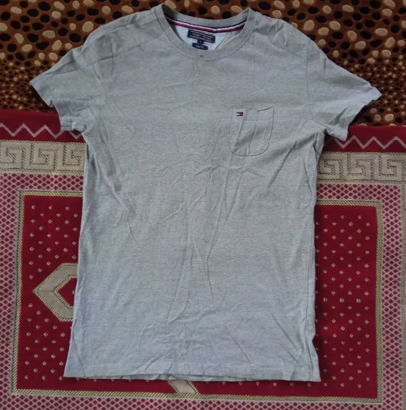 Tommy Hilfiger t-shirt pocket grey photo 1