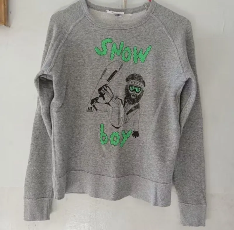 Chi-Bee Sweatshirt | Crewneck SNOW BOY | Abu-abu photo 1