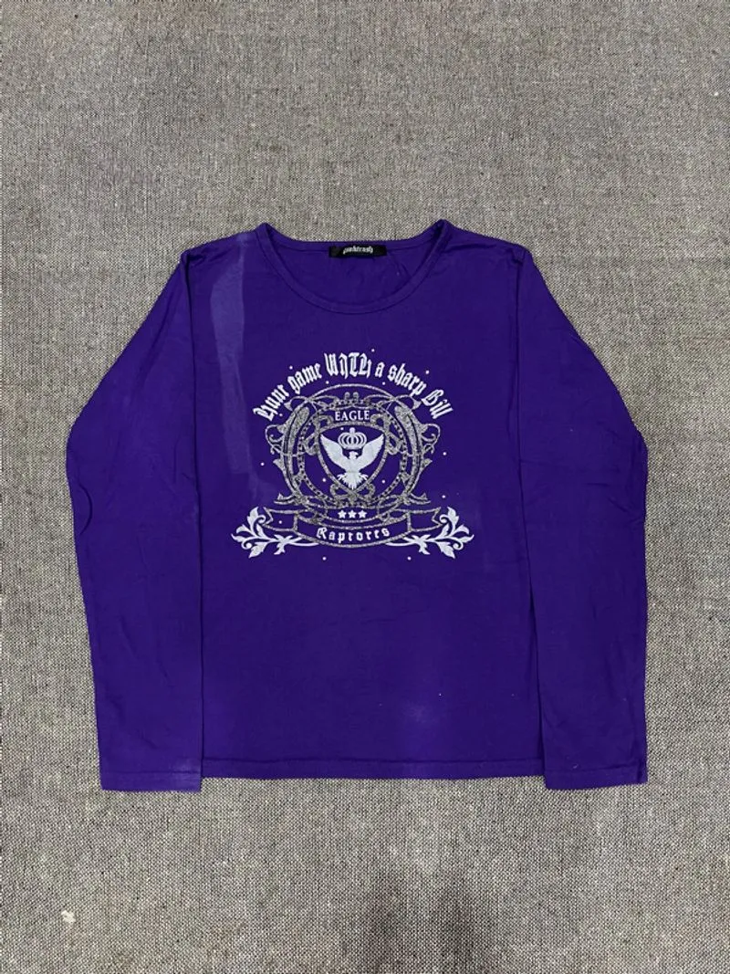 Longsleeve Pinktras Purple Y2K Style photo 1