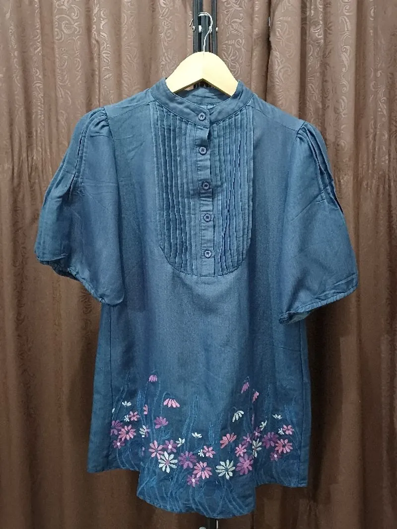 Kemeja tunik bordir photo 1