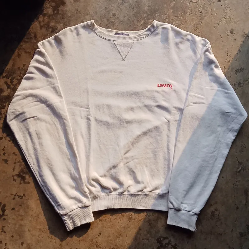 Levi's Streetwear Casual Sweatshirt Pria white red photo 1