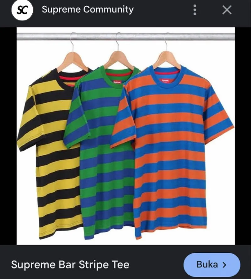 トップス Supreme 2017SS Bar Stripe Tee Supreme - Bar Stripe Tee - ParkSIDER