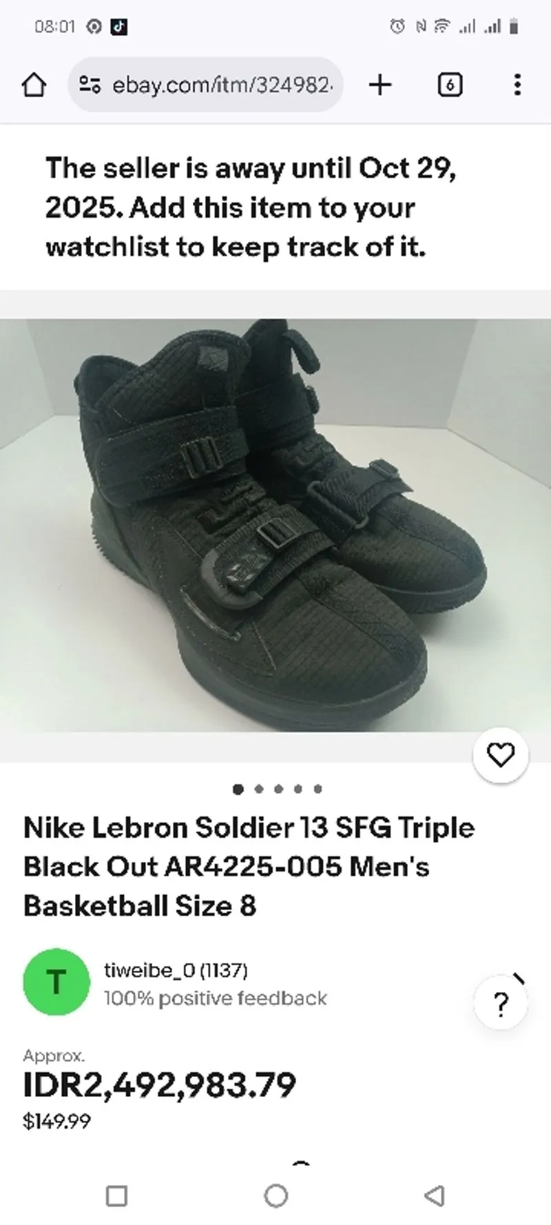 lebron soldier 13 triple black