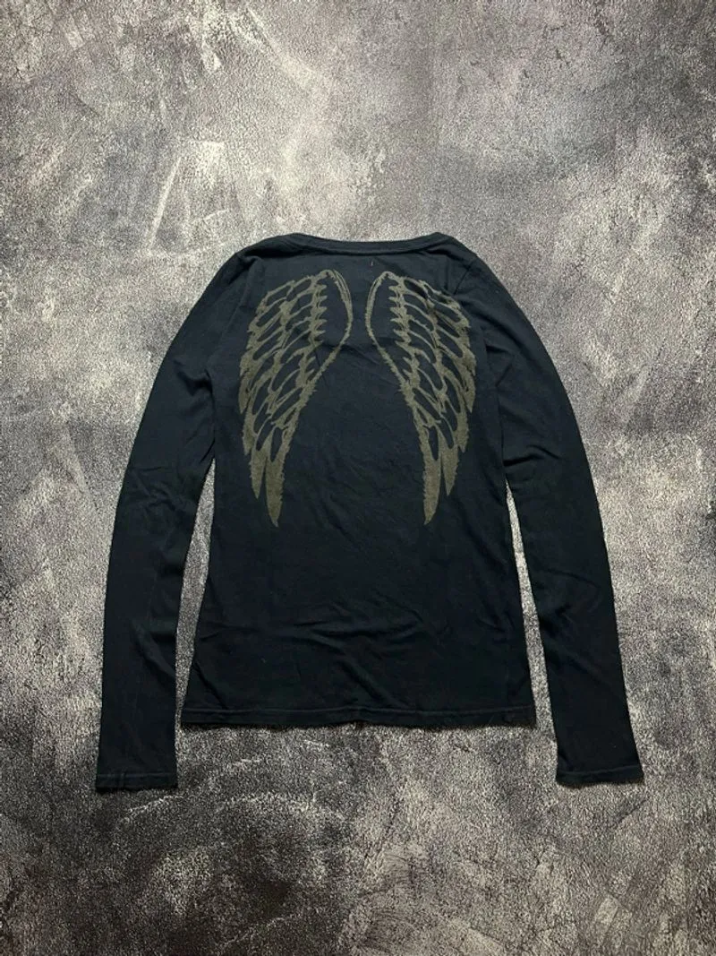 Y2K Vkei Goth Punk Grunge Galyge Skull Wings photo 1
