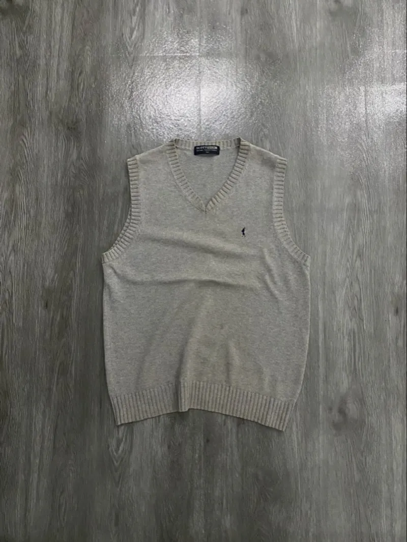 knit vest scott basic photo 1