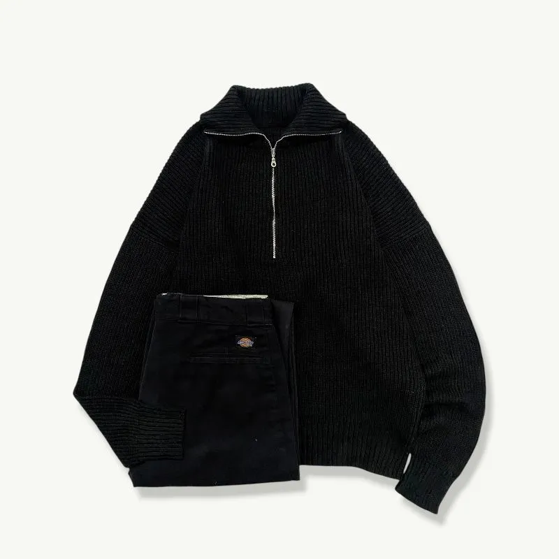 Sweater Halfzip size jumbo/Knitwear/Knitwear Motif/Knitwear  photo 1