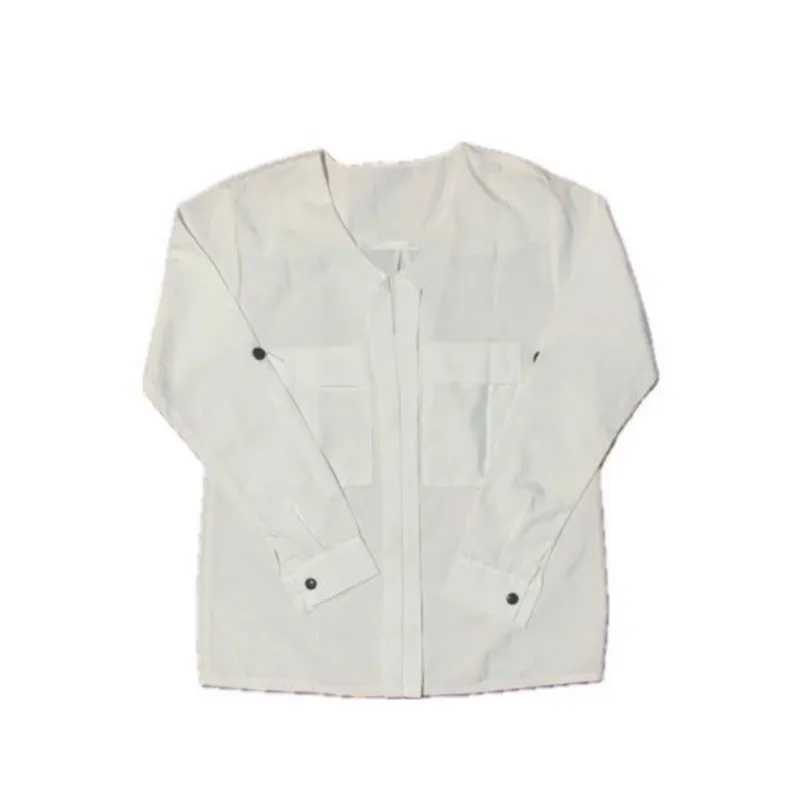 Lolita Minimalist Shirt Wanita white photo 1