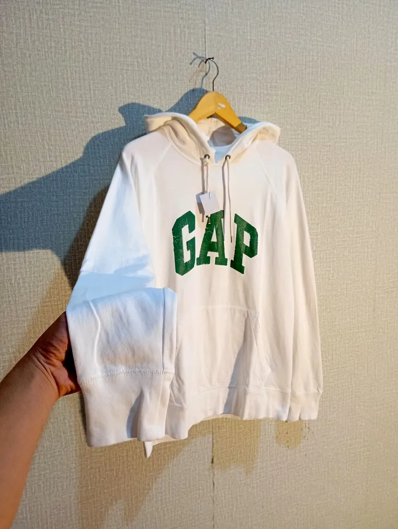 GAP Streetwear Y2K Hoody Pria white photo 1