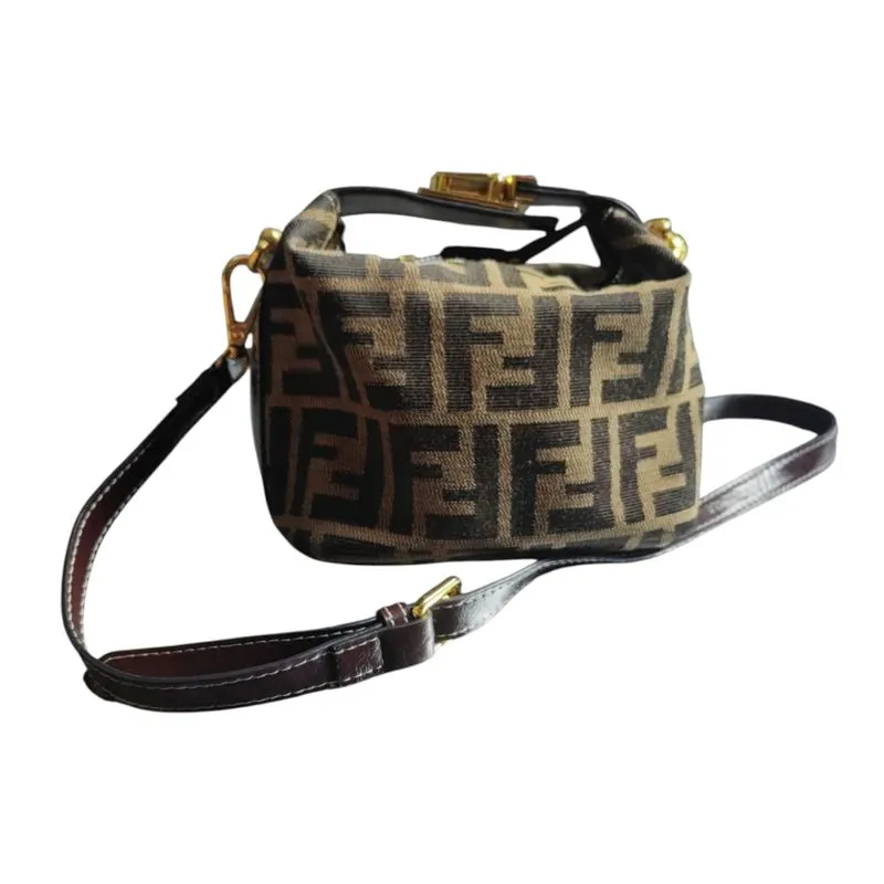 Fendi Zucca bag Mini 2way Monogram FF Canvas Vanity Brown  photo 1