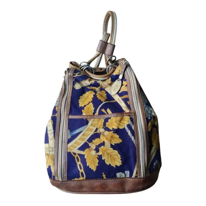 Loewe Backpack Daypack bag Canvas Yellow Blue photo 1