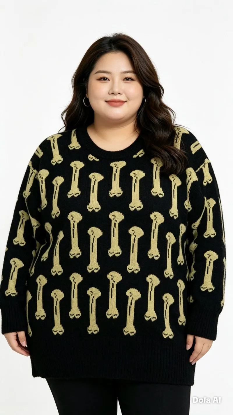 Goth Emo Sweater Wanita black photo 1