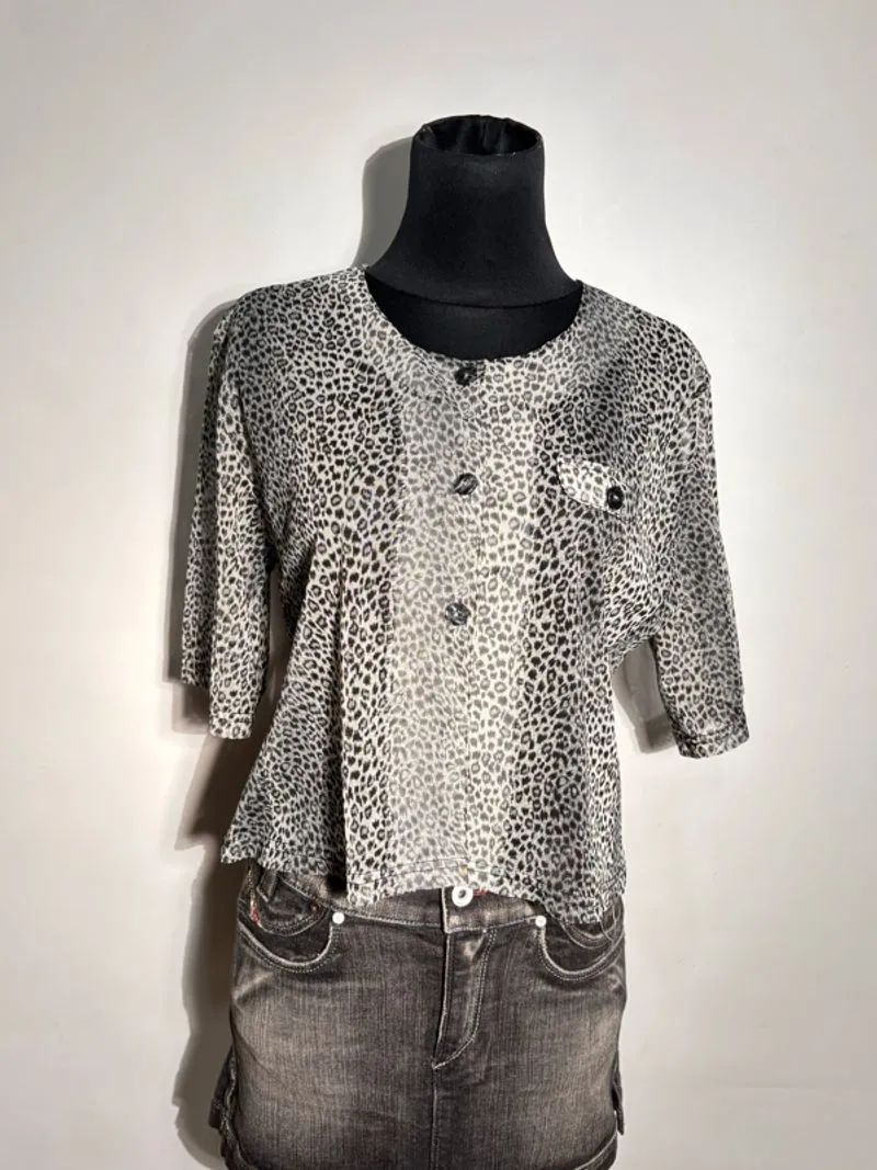 leopard blouse photo 1