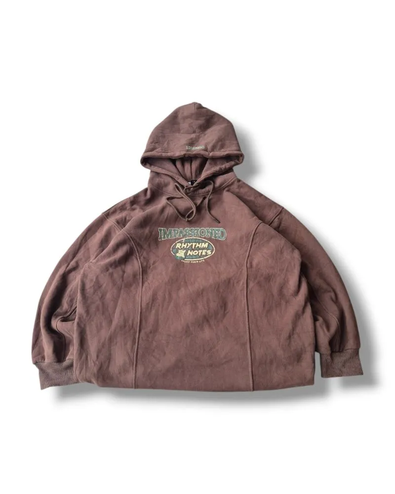 2000s Impassioned Hoodie Jubah Boxy Fit Brown photo 1