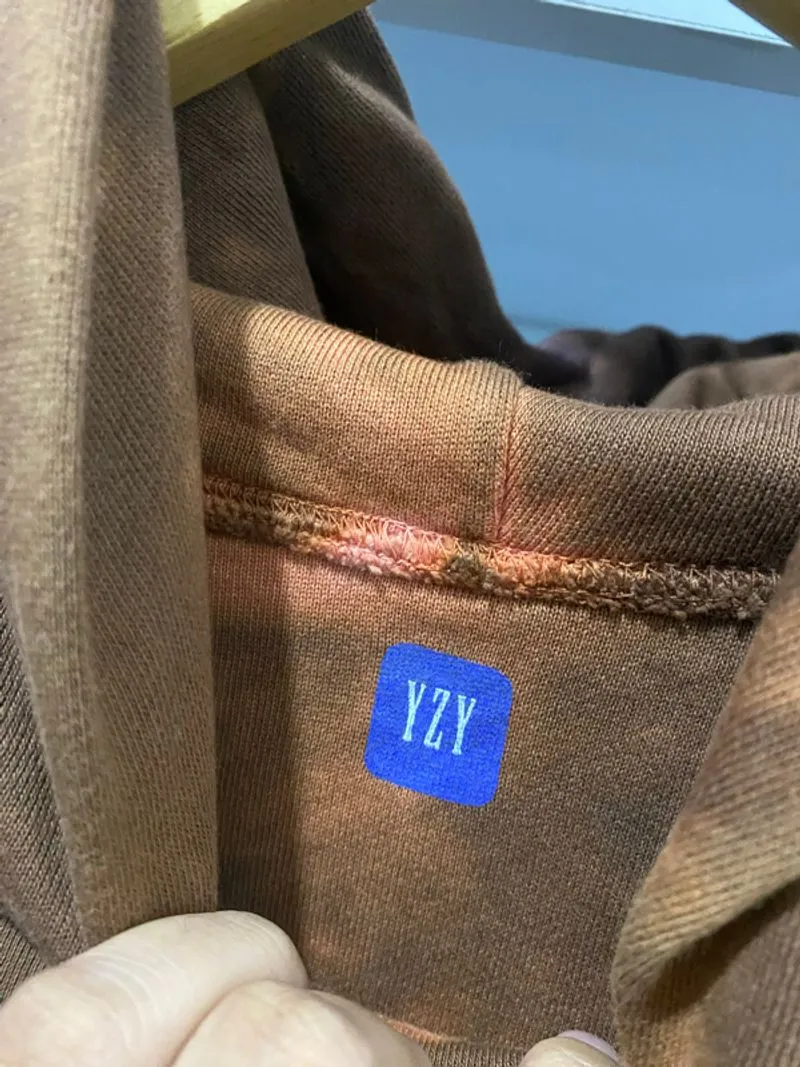 Yeezy x Gap Kanye West Brown Acid Dyed Hoodie Preloved