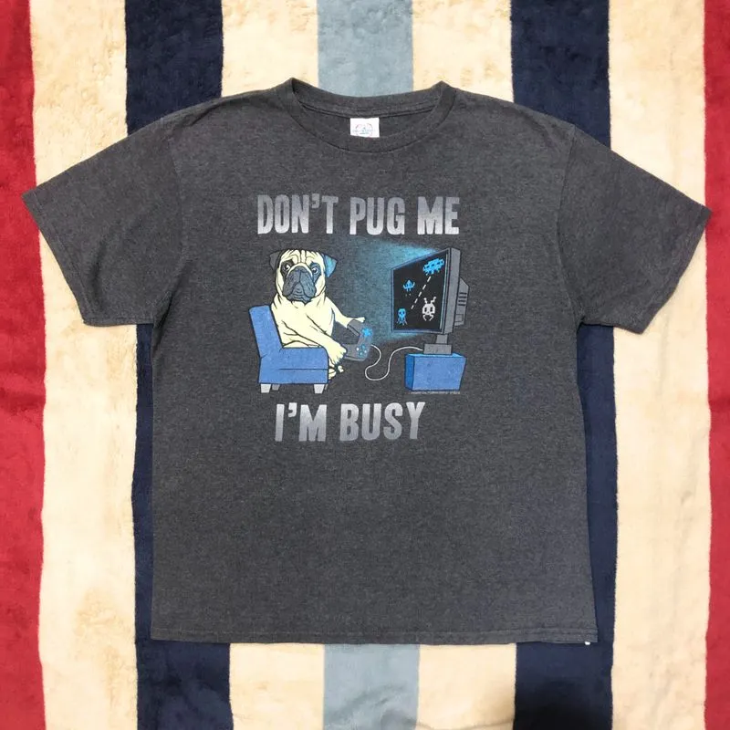 Vintage 00s Delta Pro Weight Don't Pug Me Boxy-Fit T-Shirt photo 1
