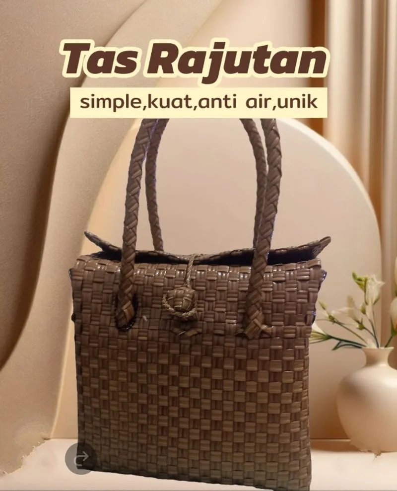 Tas rajutan bahan polyethylene Yam photo 1