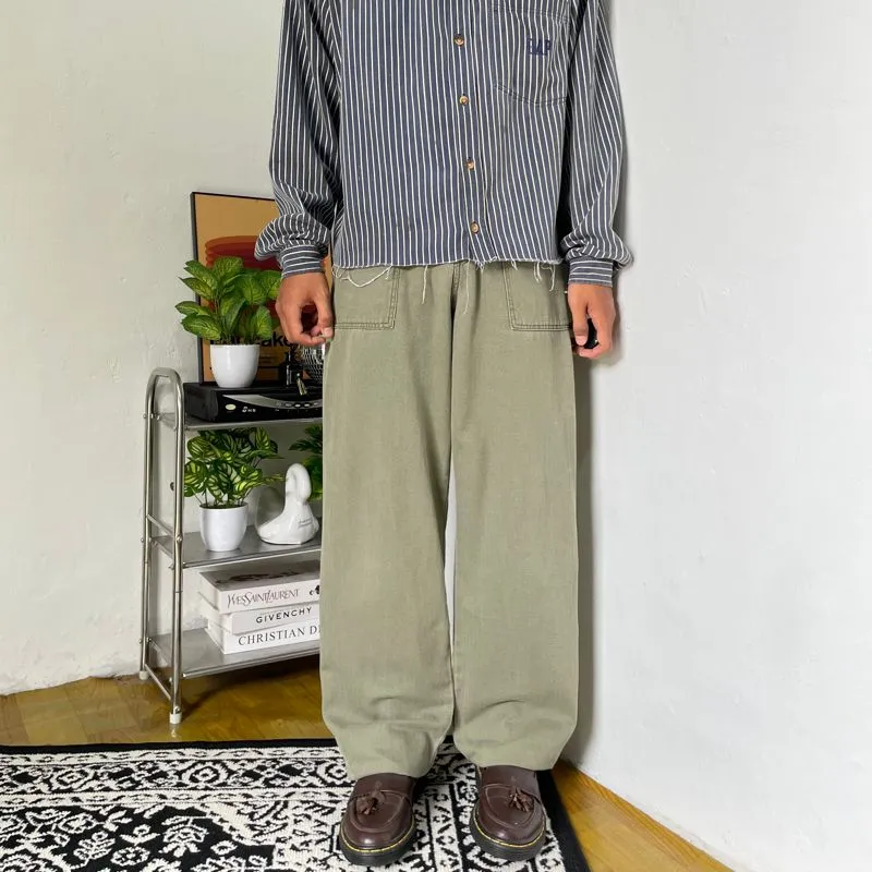 Fatigue army green olive Japanesse loose fit photo 1