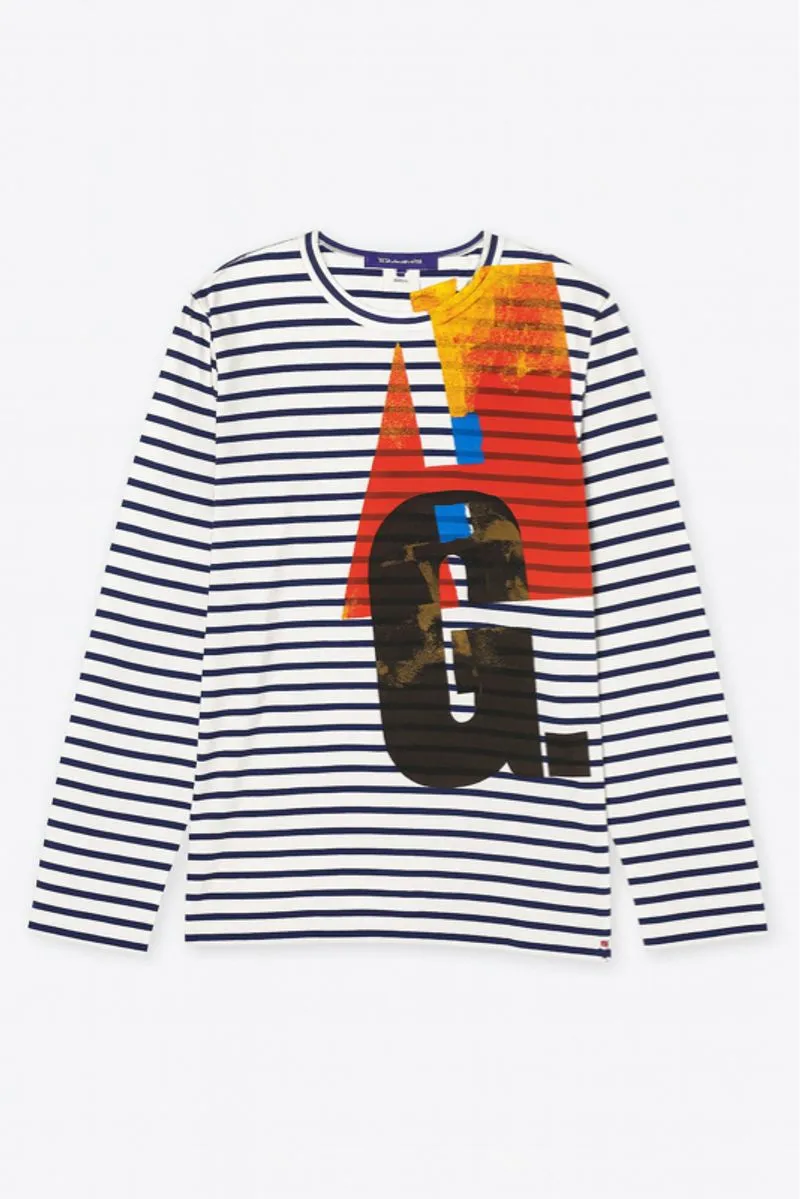 Junya Watanabe MAN - Graphic Stripe Long Sleeve Tee photo 1